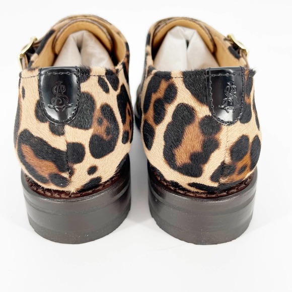 NWB Office of Angela Scott Mr. Colin Leopard Double-Monk Strap Oxford EU 36 US 6 - Picture 7 of 11